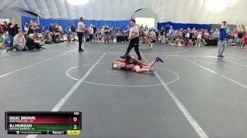 105 lbs Round 1 (8 Team) - Issac Brown, Ohio Gold 24k vs RJ Morgan, Dayton Bandits