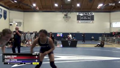 123 lbs Quarterfinal - Alana Vivas, Menlo College vs Paige Chafin, Eastern Oregon University