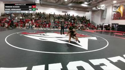 115 lbs 11th Place Match - Izabel Hernandez, Brighton vs Tremoni Scaggs, Aurora Central