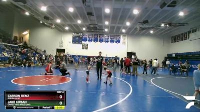 49 lbs Cons. Semi - Carson Renz, Douglas WC vs Jake Urban, Camel Kids Wrestling