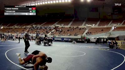 150-D4 Champ. Round 1 - Ethan Joe, Winslow High School vs Omar Torres, Morenci High School