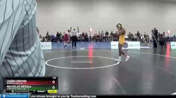 133 lbs Placement Matches (16 Team) - Nicholas DeSola, Johnson & Wales (RI) vs Jaden Hinton, Baldwin Wallace