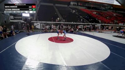 89.2-100 lbs 2nd Place Match - Maya Iverson, Alaska vs Lilyana Erekson, Idaho