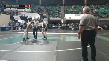 5A 190 lbs Quarterfinal - Lance Barnett, Scottsboro vs Bryson Millwood, Corner