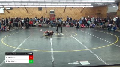 I 95 lbs Quarterfinal - Bentley Elliott, Milford vs Frank Parson, Guilford