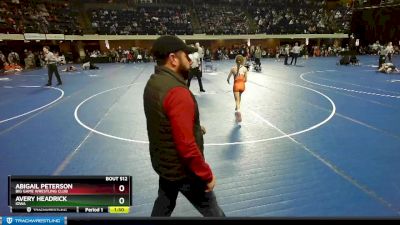 80-87 lbs Round 5 - Avery Headrick, Iowa vs Abigail Peterson, Big Game Wrestling Club