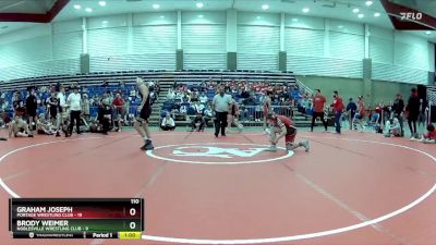 110 lbs Round 5 (6 Team) - Graham Joseph, Portage Wrestling Club vs Brody Weimer, Noblesville Wrestling Club