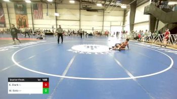 100 lbs Quarterfinal - Kaden Clark, AL vs William Soto, NY