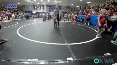 75-83 lbs Rr Rnd 2 - Carlynn Rojo, Hennessey Takedown Club vs Vera Burch, Blue Devil Wrestling