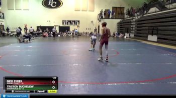 120 lbs Round 3 (8 Team) - Nick Sykes, Shelby County vs Triston Buckelew, Gardendale Hs