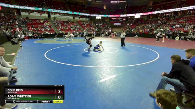 D1-150 lbs Cons. Round 2 - Adam Whittier, Mukwonago vs Cole Reid, Muskego