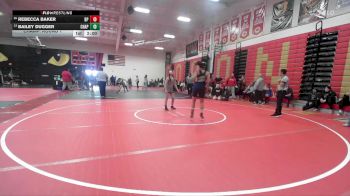 120 lbs Champ. Round 1 - Bailey Dugger, Chaparral vs Rebecca Baker, Dos Pueblos