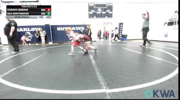52 lbs Semifinal - Kannon Gibbens, Rough Riders vs Dax Whittington, Duncan Demon Wrestling
