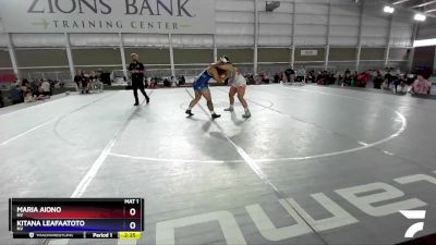 190 lbs 1st Place Match - Maria Aiono, NV vs Kitana Leafaatoto, NV