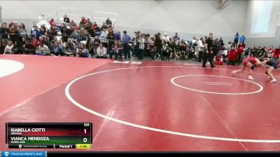 125 lbs Quarterfinal - Vianca Mendoza, Overland vs Isabella Ciotti, Arvada