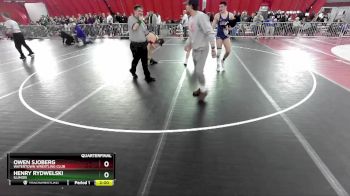 190 lbs Quarterfinal - Henry Rydwelski, Illinois vs Owen Sjoberg, Watertown Wrestling Club