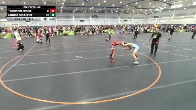 144 lbs Champ. Round 2 - Antwain Adams, Unattached vs Zander Schaefer, Unattached