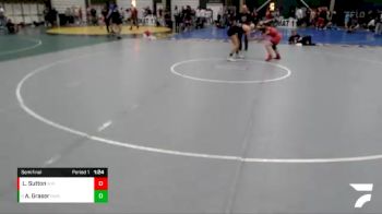 130-143 lbs Semifinal - Addeline Graser, Nebraska Wrestling Academy vs Libby Sutton, Weeping Water