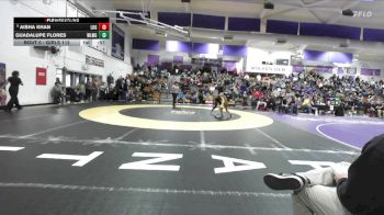 Girls 112 lbs Cons. Round 2 - Guadalupe Flores, Williams Girls vs Aisha Khan, Live Oak Girls