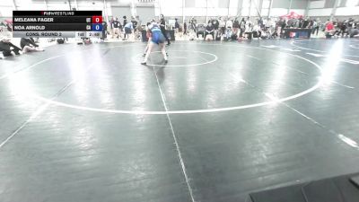 U20 Women - 65 lbs Cons. Round 2 - Meleana Fager, UT vs Noa Arnold, CA