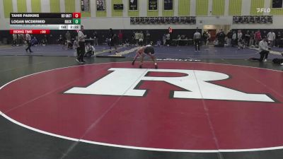 141 lbs Consi Of 8 #2 - Tahir Parkins, Rutgers-Unattached vs Logan McDermid, Bucknell