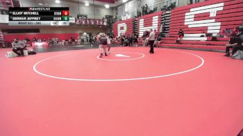 285 lbs Cons. Semi - Derrius Jeffrey, Grandview vs Elliot Mitchell, Othello