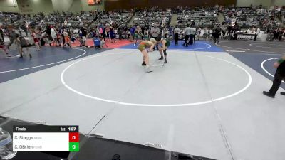 137 lbs Final - Cael Staggs, Nevada Elite vs Cole OBrien, Ponderosa