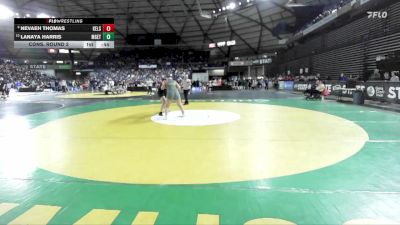 Girls 3A 190 lbs Cons. Round 2 - Lanaya Harris, Marysville Getchell (Girls) vs Nevaeh Thomas, Kelso (Girls)