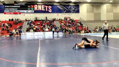133 lbs Cons. Round 2 - Luke Heimbach, Pennsylvania College Of Technology vs Ryan Fitzsimmons, Pennsylvania College Of Technology