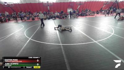 59 lbs Cons. Round 2 - Easton Poss, Yorkville Wrestling Club vs Judd Schmitz, Wisconsin