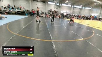 157 lbs Champ. Round 2 - Tristan Gilbert, Mountain View vs Troy Munson, Centauri