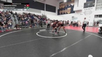 140 lbs Cons. Round 2 - Maleah Holley, Chaparral High School vs Samantha Shang, Etiwanda HS