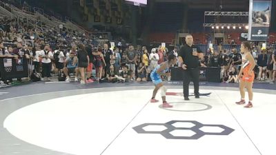 100 lbs Quarters - Kyrian Perez, Oklahoma vs Lillee Denson, Michigan