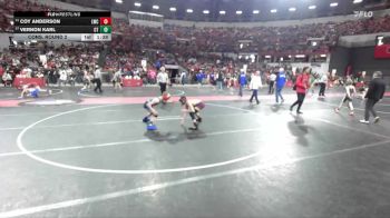 95 lbs Cons. Round 2 - Vernon Karl, Crass Trained vs Coy Anderson, Luxemburg-Casco Wrestling Club