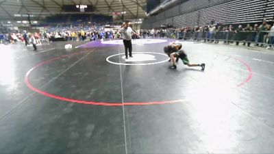 106 lbs Champ. Round 2 - Jaden Hruby, Gig Harbor Grizzlies Wrestling Club vs Audon Clark, Toppenish USA Wrestling Club