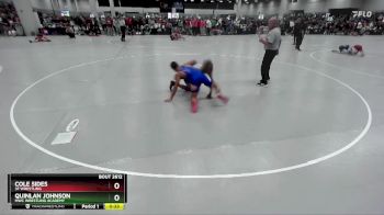 126 lbs Cons. Round 3 - Cole Sides, 3F Wrestling vs Quinlan Johnson, MWC Wrestling Academy