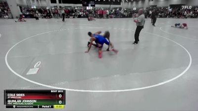 126 lbs Cons. Round 3 - Cole Sides, 3F Wrestling vs Quinlan Johnson, MWC Wrestling Academy