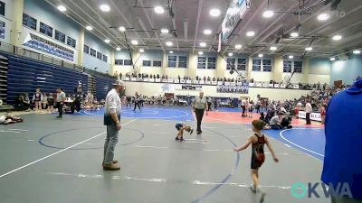40 lbs Consolation - Hawkins Smith, Mountain Home Flyers vs Ava Adams, Springdale Youth Wrestling Club