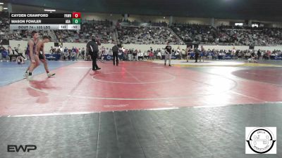 105 lbs Consi Of 16 #2 - Cayden Crawford, Pawhuska Huskies JH vs Mason Fowler, Ada Junior High