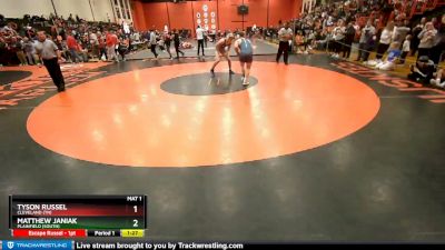 195 lbs Cons. Round 4 - Tyson Russel, CLEVELAND (TN) vs Matthew Janiak, Plainfield (SOUTH)