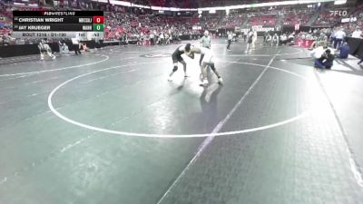 D1-190 lbs Cons. Round 1 - Jay Krueger, West Allis Nathan Hale vs Christian Wright, Milw. Bradley T./Car. S/Arts/Juneau