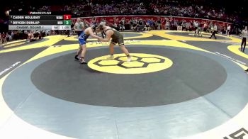 D3-285 lbs Champ. Round 1 - Brycen Dunlap, Monroeville vs Caden Holliday, W.S. Northwestern