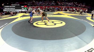 D3-285 lbs Champ. Round 1 - Brycen Dunlap, Monroeville vs Caden Holliday, W.S. Northwestern