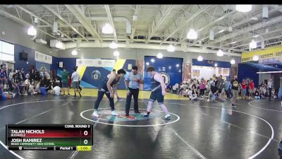 285 lbs Cons. Round 3 - Josh Ramirez, Ridge Community High School vs Talan Nichols, Buchholz