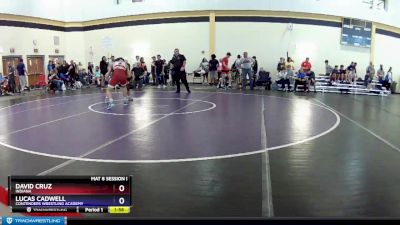 138 lbs Cons. Round 3 - David Cruz, Indiana vs Lucas Cadwell, Contenders Wrestling Academy