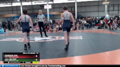 70 lbs Cons. Round 2 - Levi Nelson, Hawk Wrestling Club vs Jameson Oos, Hawk Wrestling Club