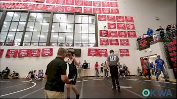 70-75 lbs Semifinal - Barrett Jones, Weatherford Youth Wrestling vs Asher Jordan, Carl Albert