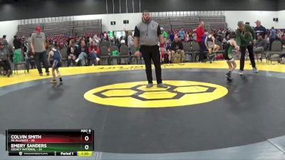 55 lbs Round 3 (8 Team) - Colvin Smith, PA Alliance vs Emery Sanders, Legacy National