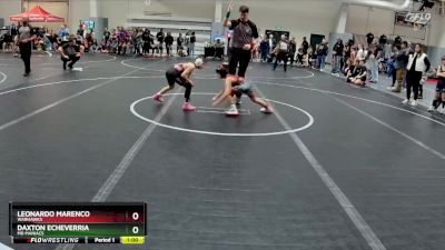 65 lbs Champ. Round 1 - Leonardo Marenco, Warhawks vs Daxton Echeverria, MD Maniacs