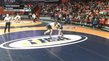 1A 165 lbs Cons. Round 3 - Justin Zimmerman, Petersburg (PORTA) vs Eli Burns, Aledo (Mercer County)